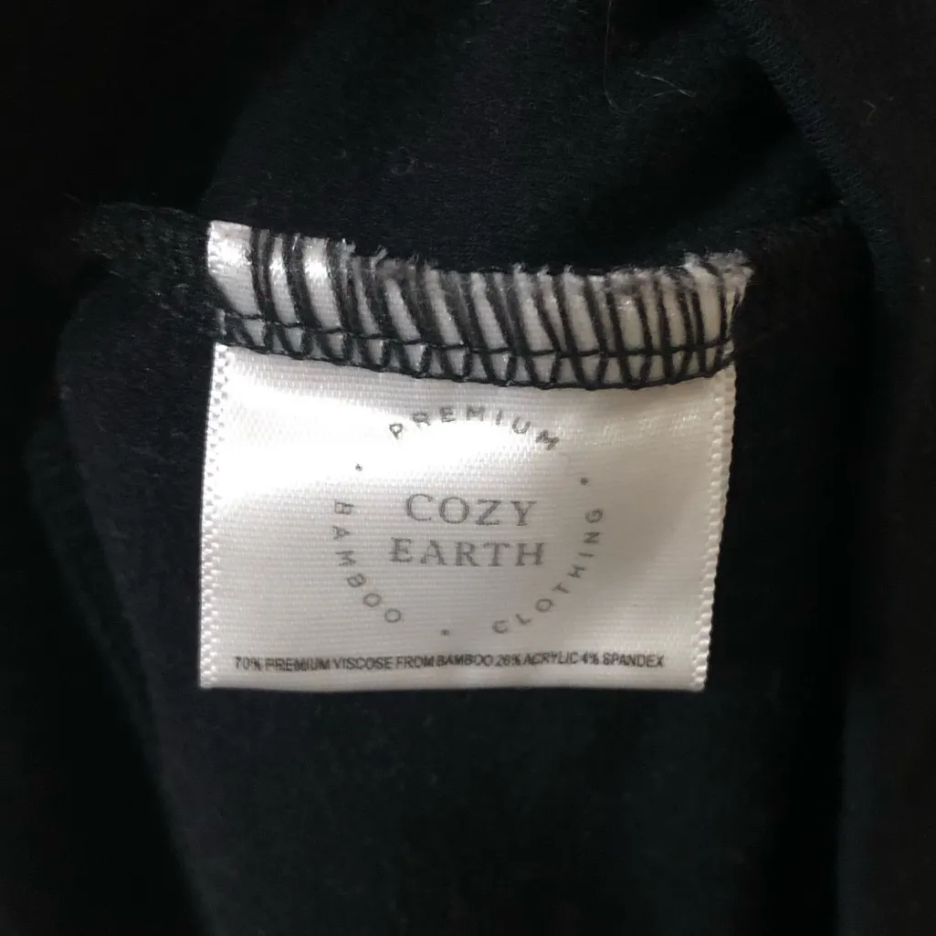 Cozy Earth Premium Bamboo Unisex Black Hoodie - Image 6