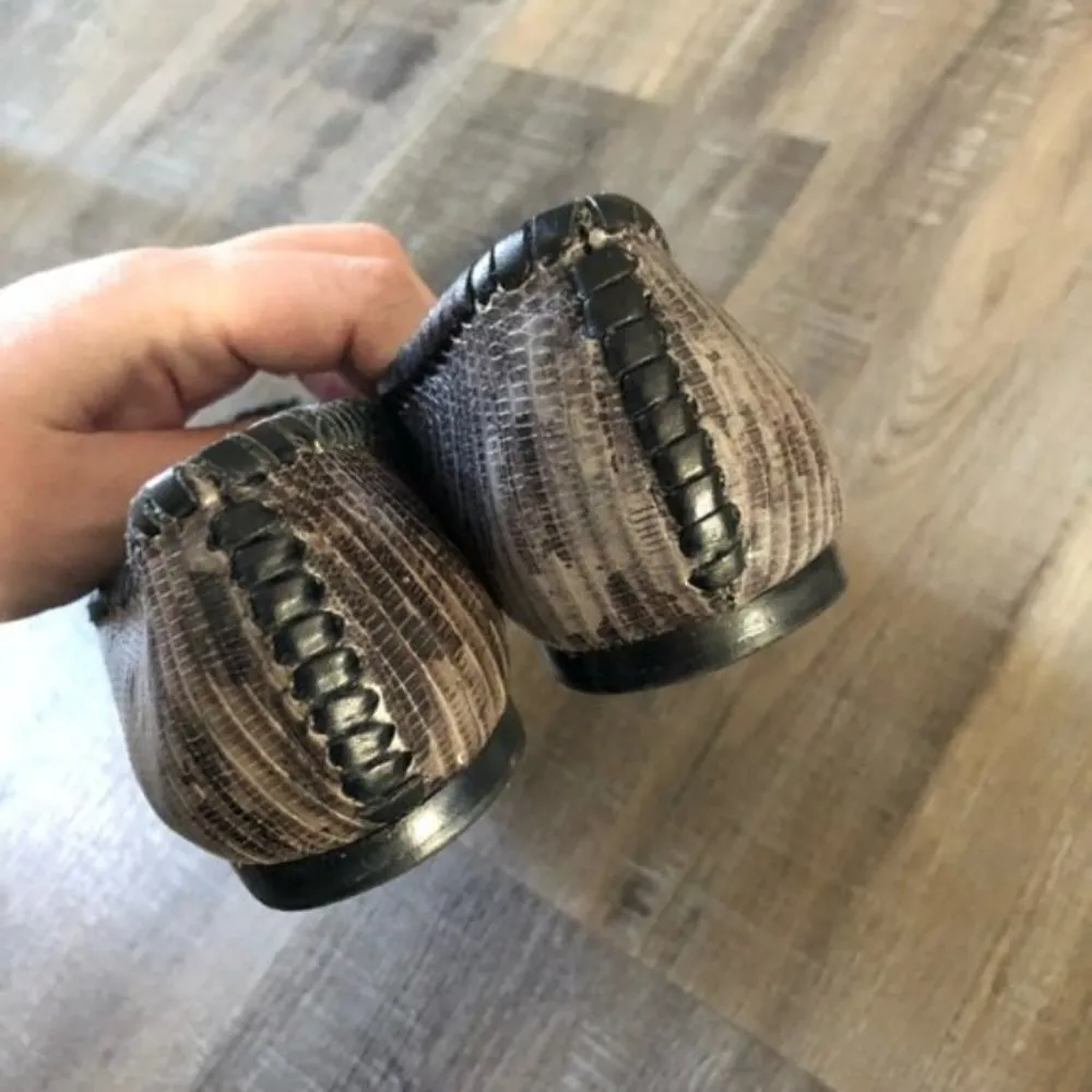 Jack Rogers Dakota Snakeskin Animal Print Coin Medallion Flats 6 - Image 5