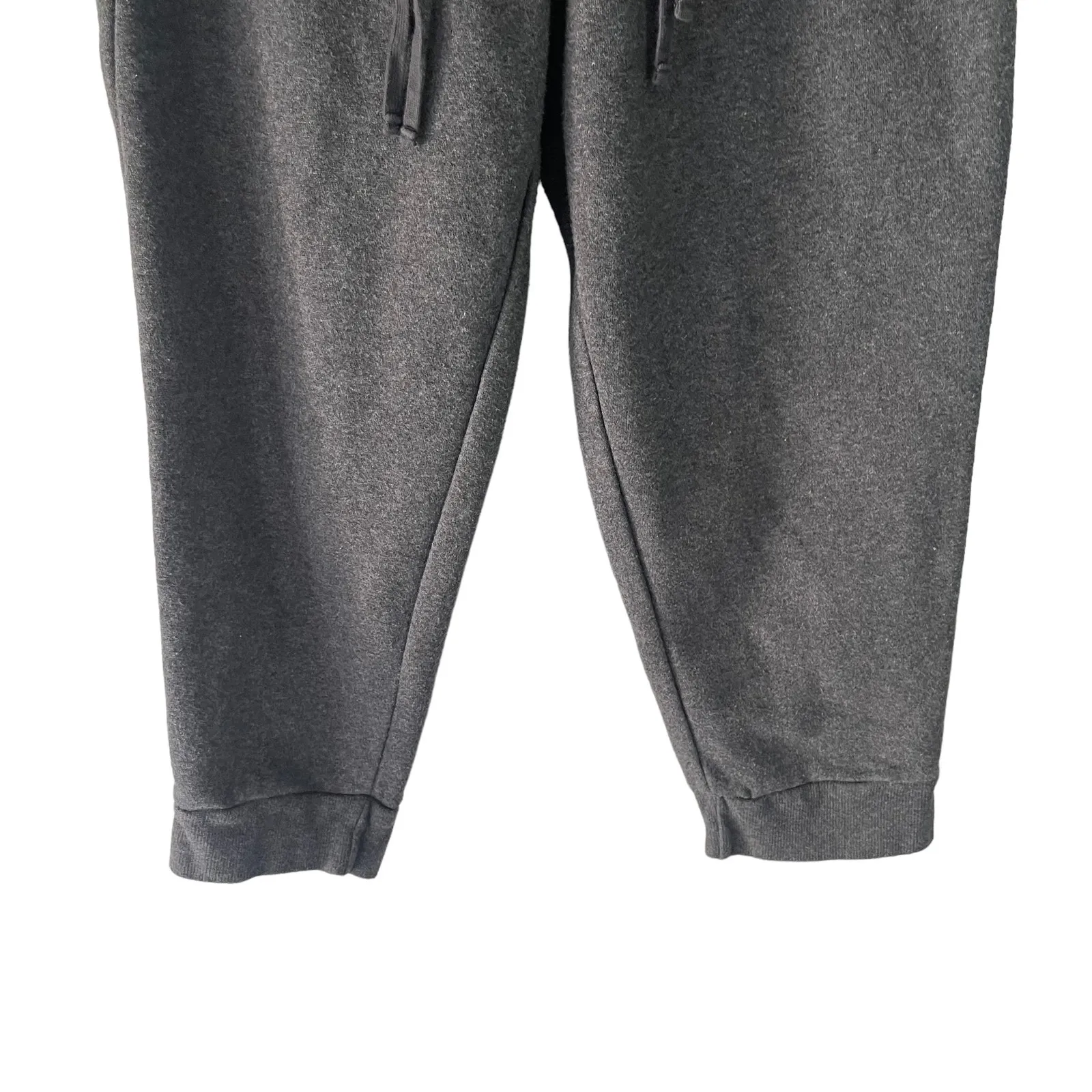 Fabletics  Women's Size Small Grey Cut Off Double Draw String Sweat Pants‎ - Image 3