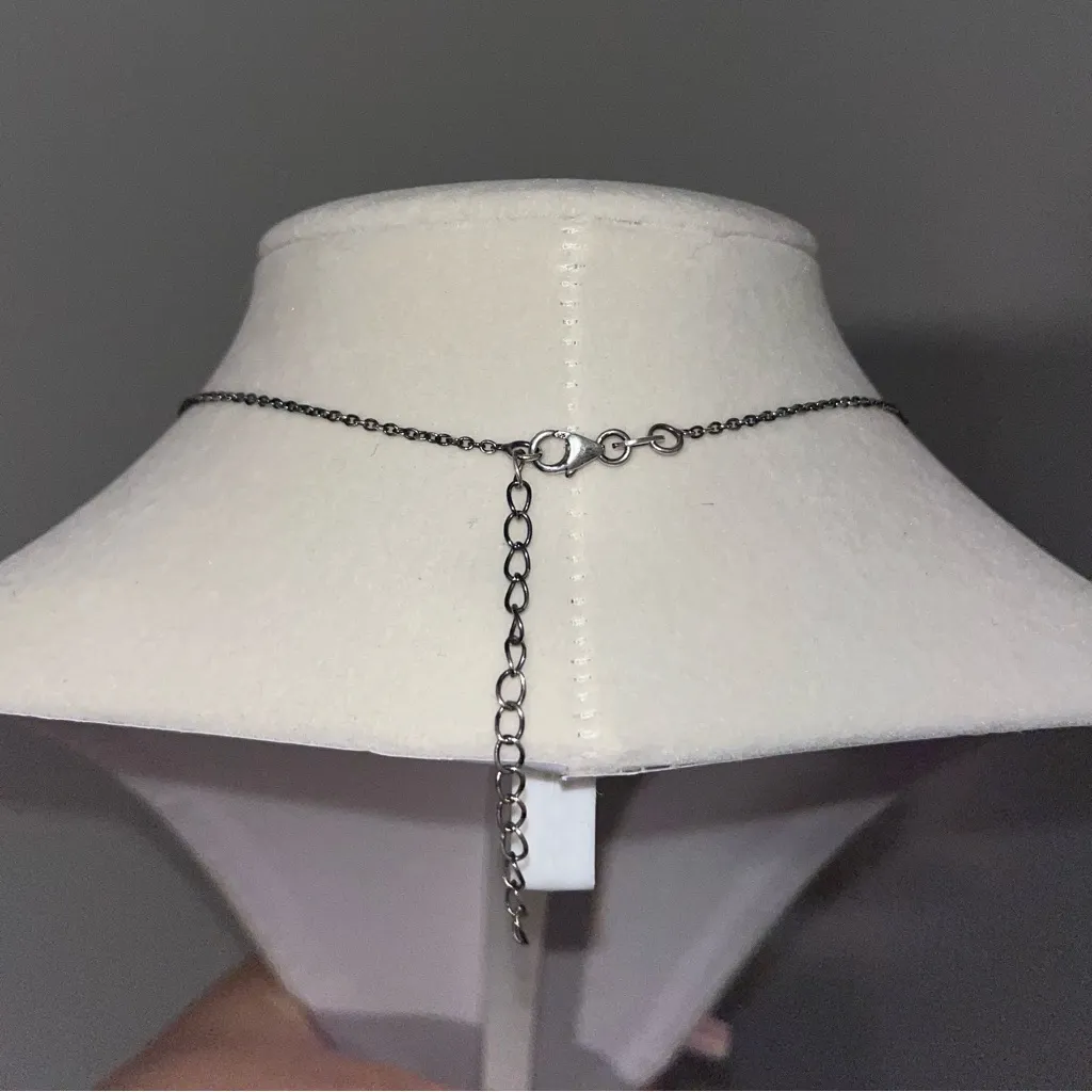 Turquoise Pendant Necklace Blue - Image 3