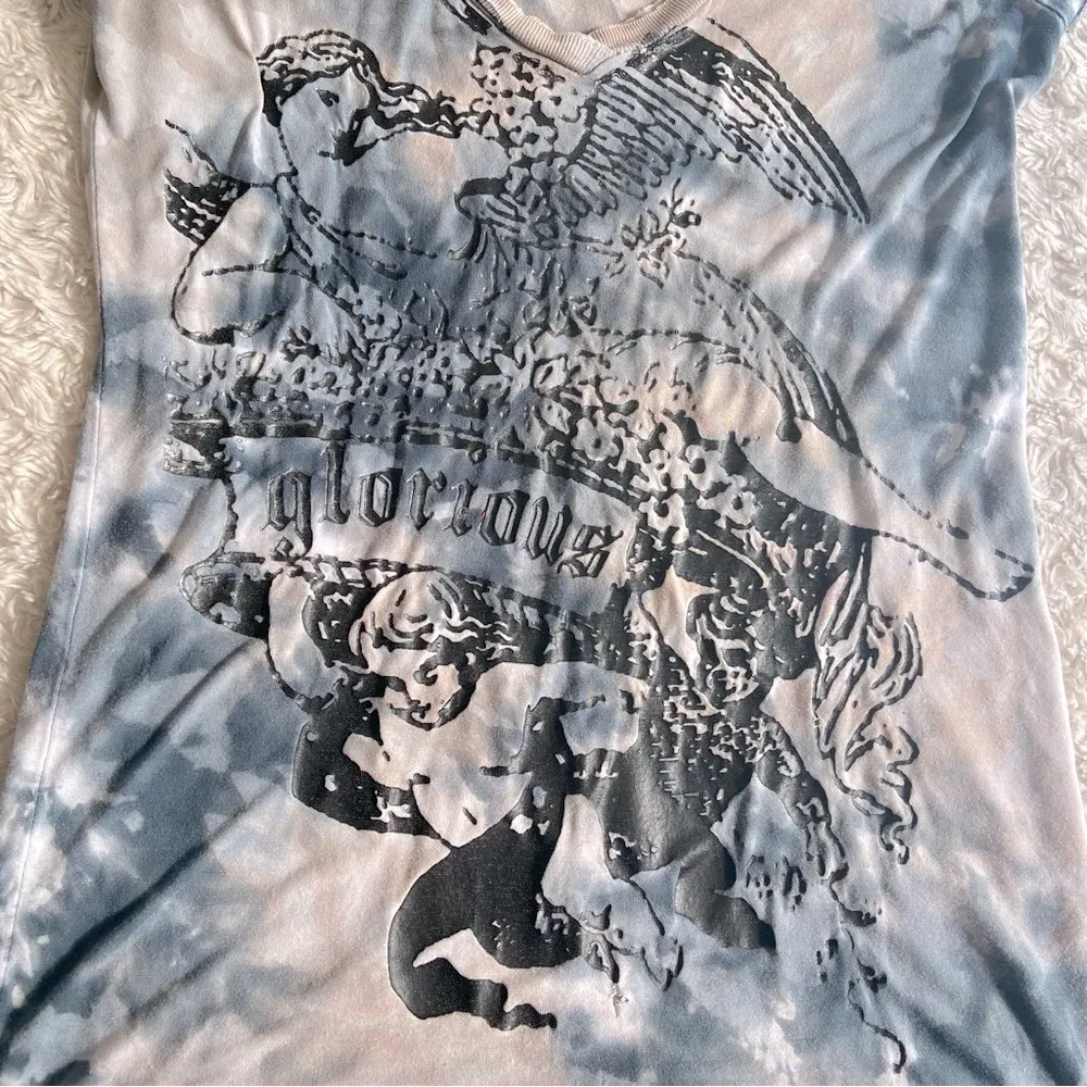 Chaser Y2K Glorious Angels Indie Sleaze Graphic Tee S Small Vtg Vintage - Image 3