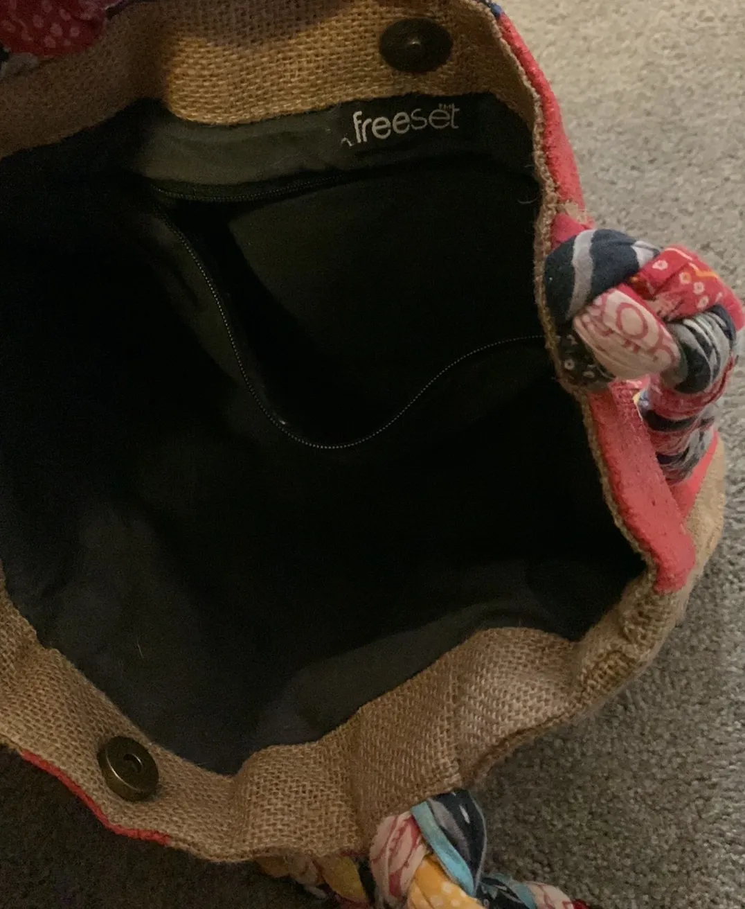 American Flag Burlap Bag Multiple - Image 5