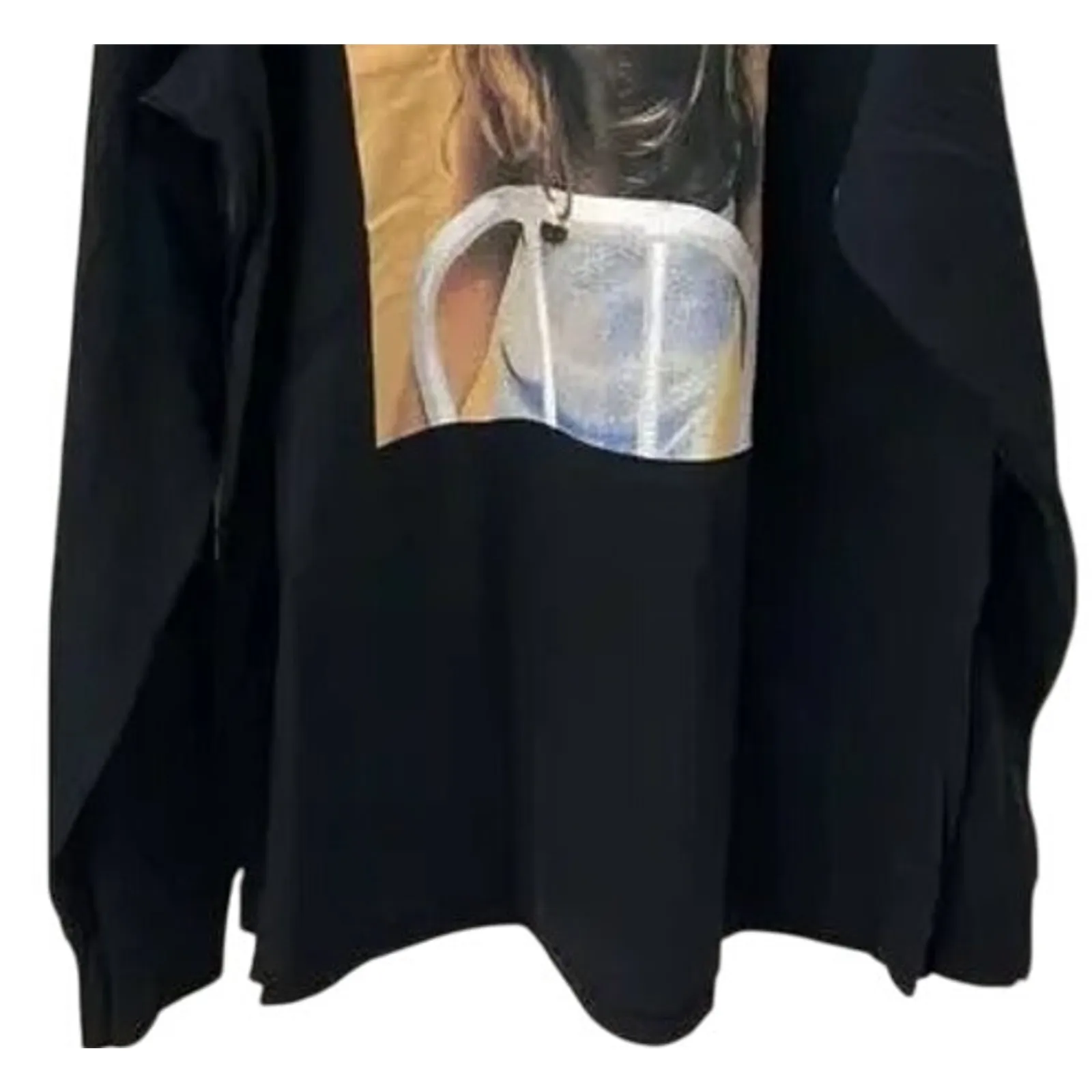 NWOT Britney Spears Vintage Style Long Sleeve Graphic T Shirt Unisex 1XL Black Size XL - Image 4