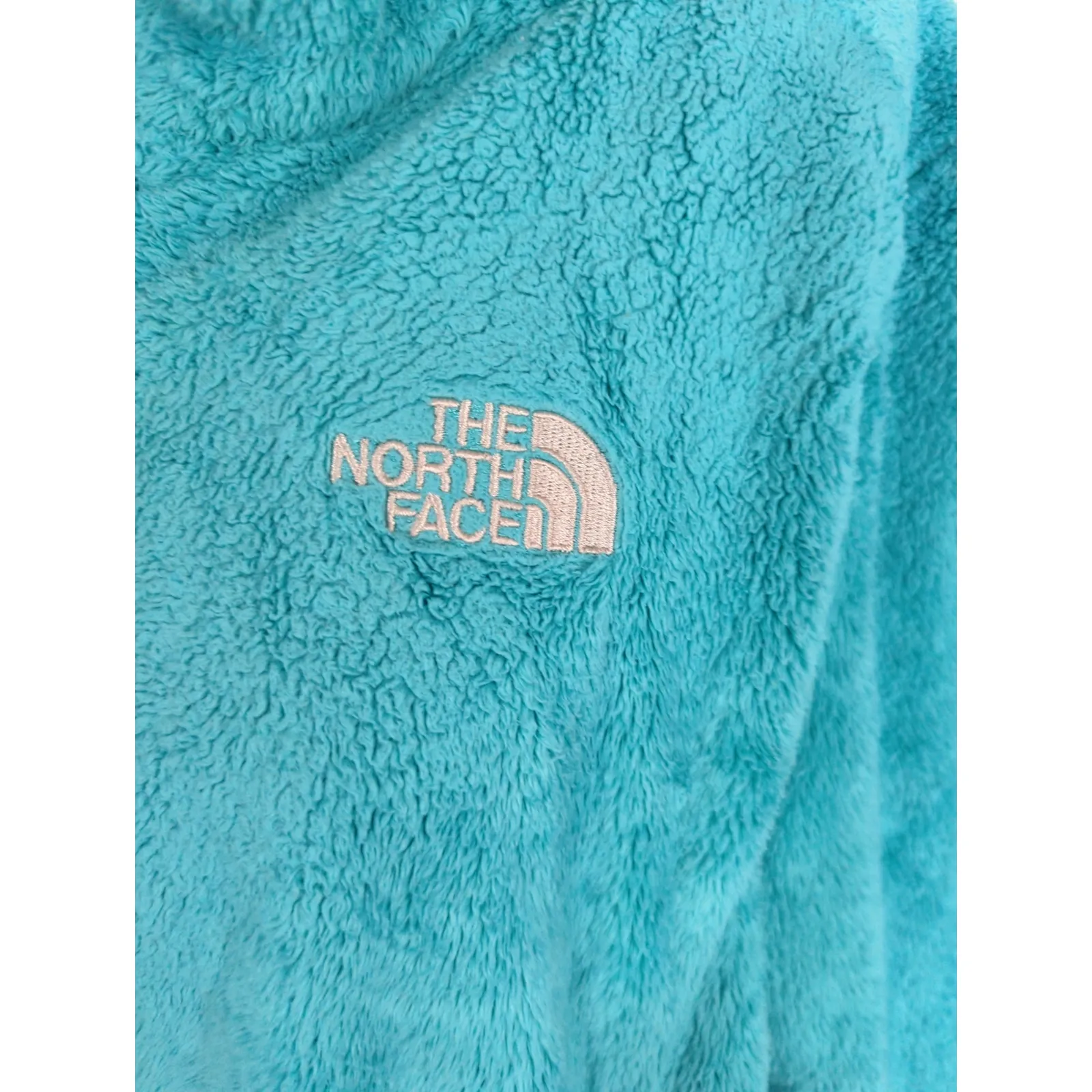 The North Face Fuzzy Teal Osito Soft Warm Jacket Women's MED Cozy Gorpcore - Image 3