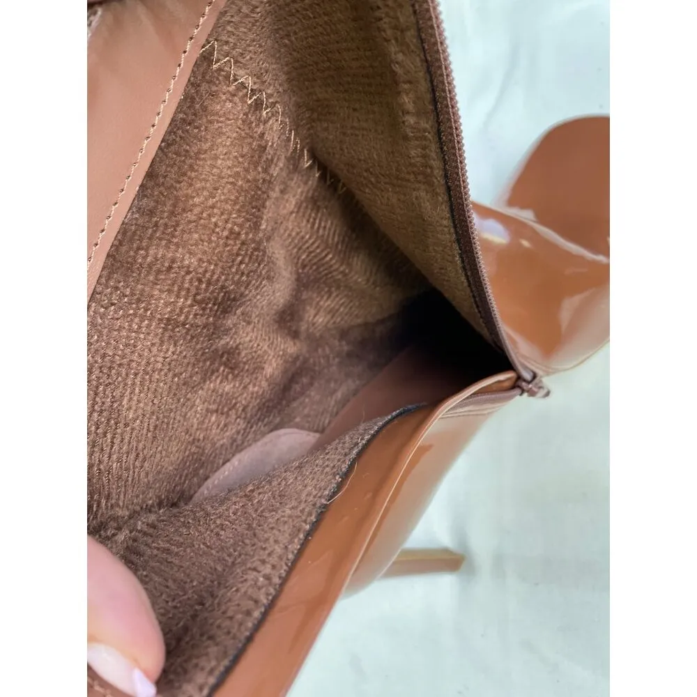 Anne Michelle Women's Brown Patent Boots/ Shoes Heel 3.75" Size 8 SKU 5166 - Image 7