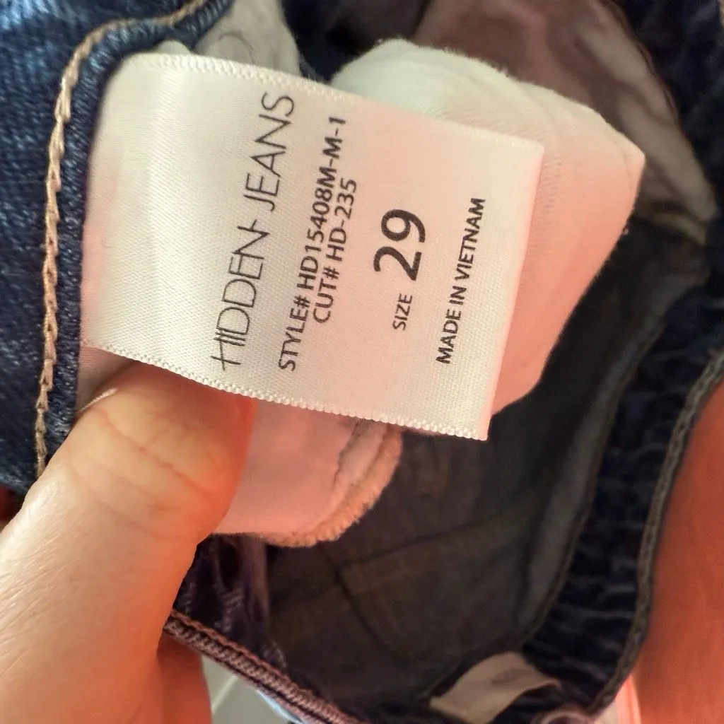 Hidden Women’s 29 Tracey Straight Jeans Two Tone Blue - Image 6