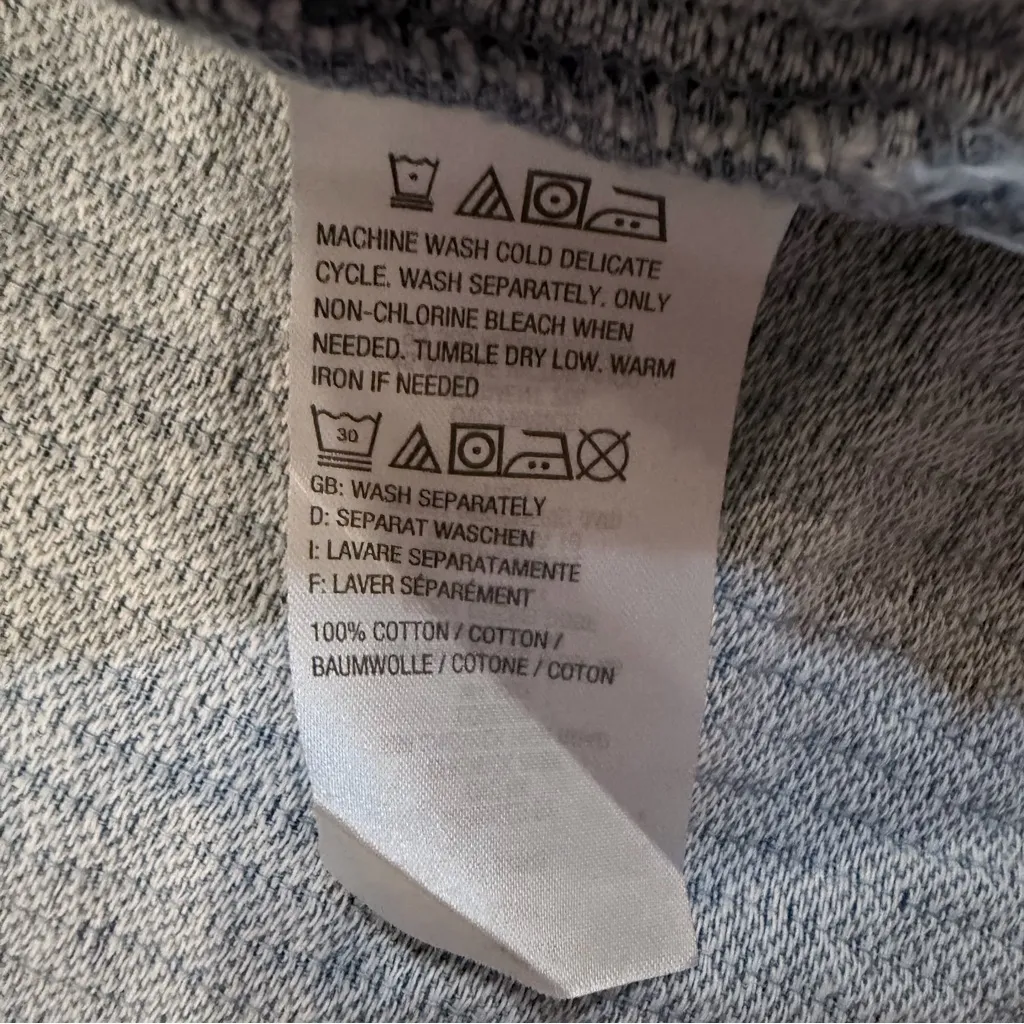 Isaac Mizrahi Live! DENIM Quilted Floral Printed Chambray jackets size large - Image 13