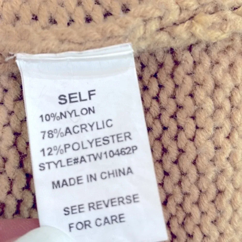 Andthewhy  tan leopard print sweater size XXL - Image 6