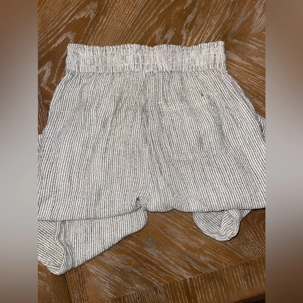 Aerie  linen striped pants size small - Image 6