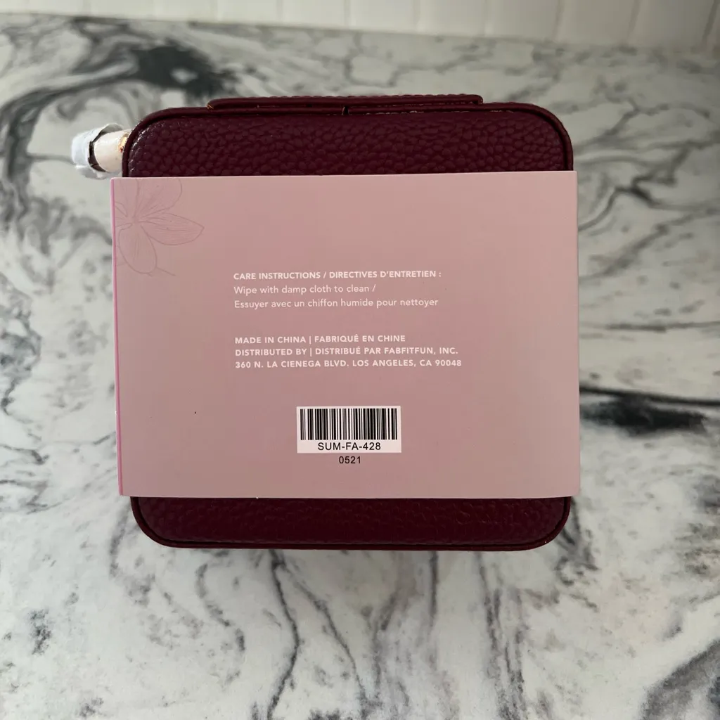 Summer & Rose take me with you Burgundy Jewelry Case - Image 2