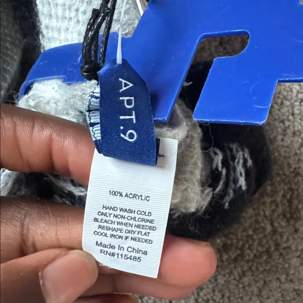 Apt. 9  Black Multicolor Infinity Loop Scarf SIZE OS - Image 5