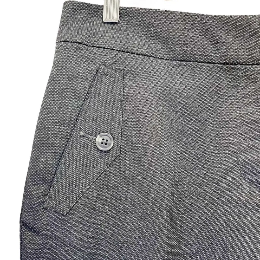 NWT LOFT Tweed Dress Pants Brown Gray Stretch Tweed Retro Trousers Size 10 NEW - Image 3