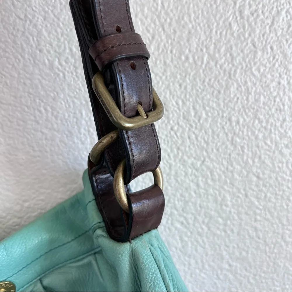 Mulberry Mitzy Medium Hobo Crossbody Messenger Emerald Pebbled - Image 3