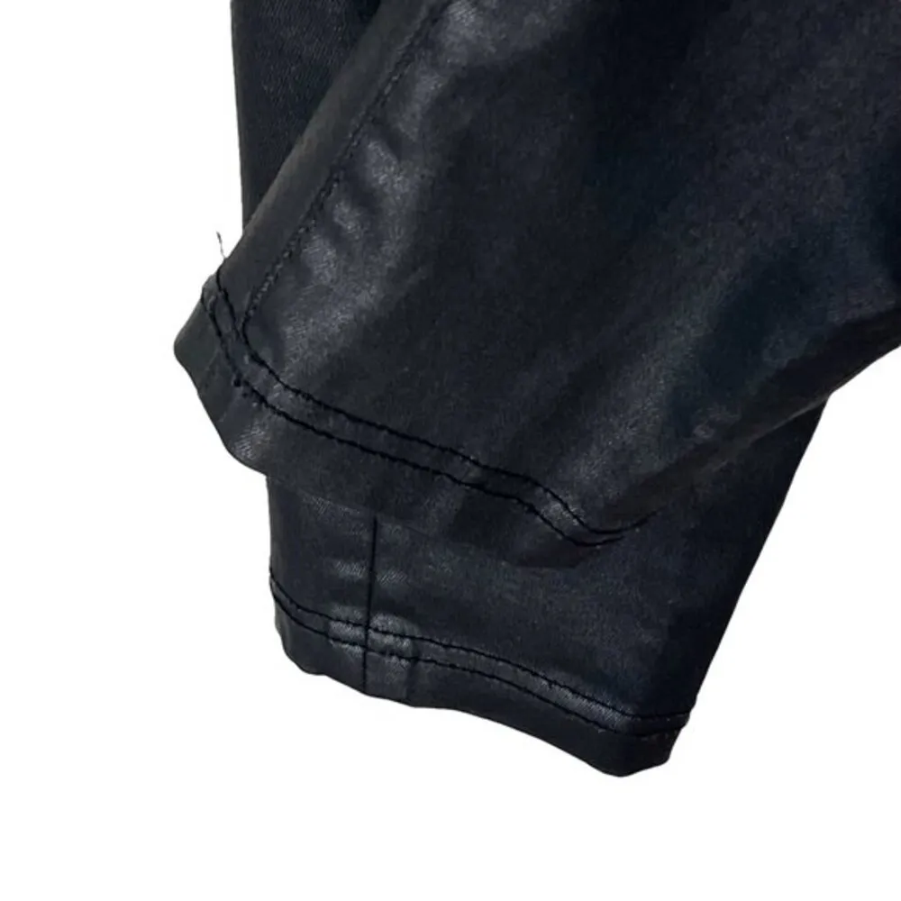 The Kooples Women’s Franky Black Faux Leather Skinny Jeans Size 26 - Image 8