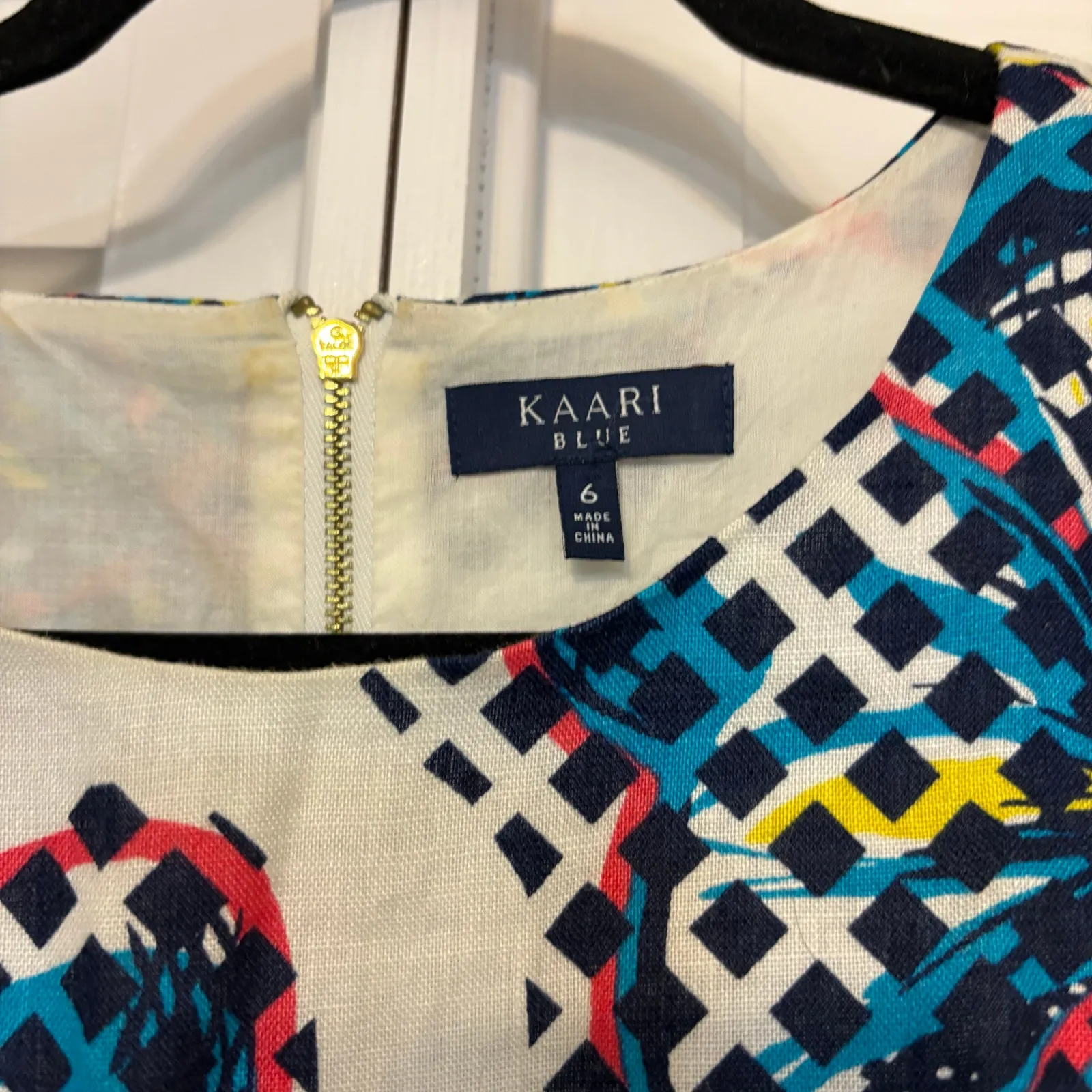 Kaari White Floral Linen Dress‎ Size 6 - Image 10