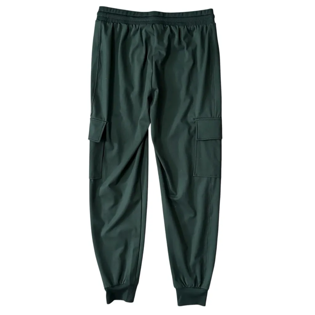 Rachel Zoe Mid-Rise Cargo Relaxed Fit Athleisure Joggers Olive Green Size Small - Image 2
