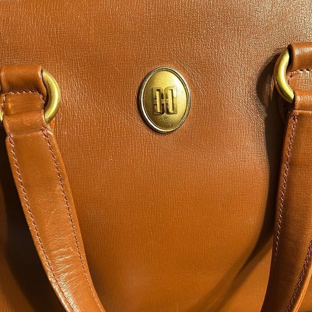 Daks London Brown Leather Top Handle Handbag - Image 14