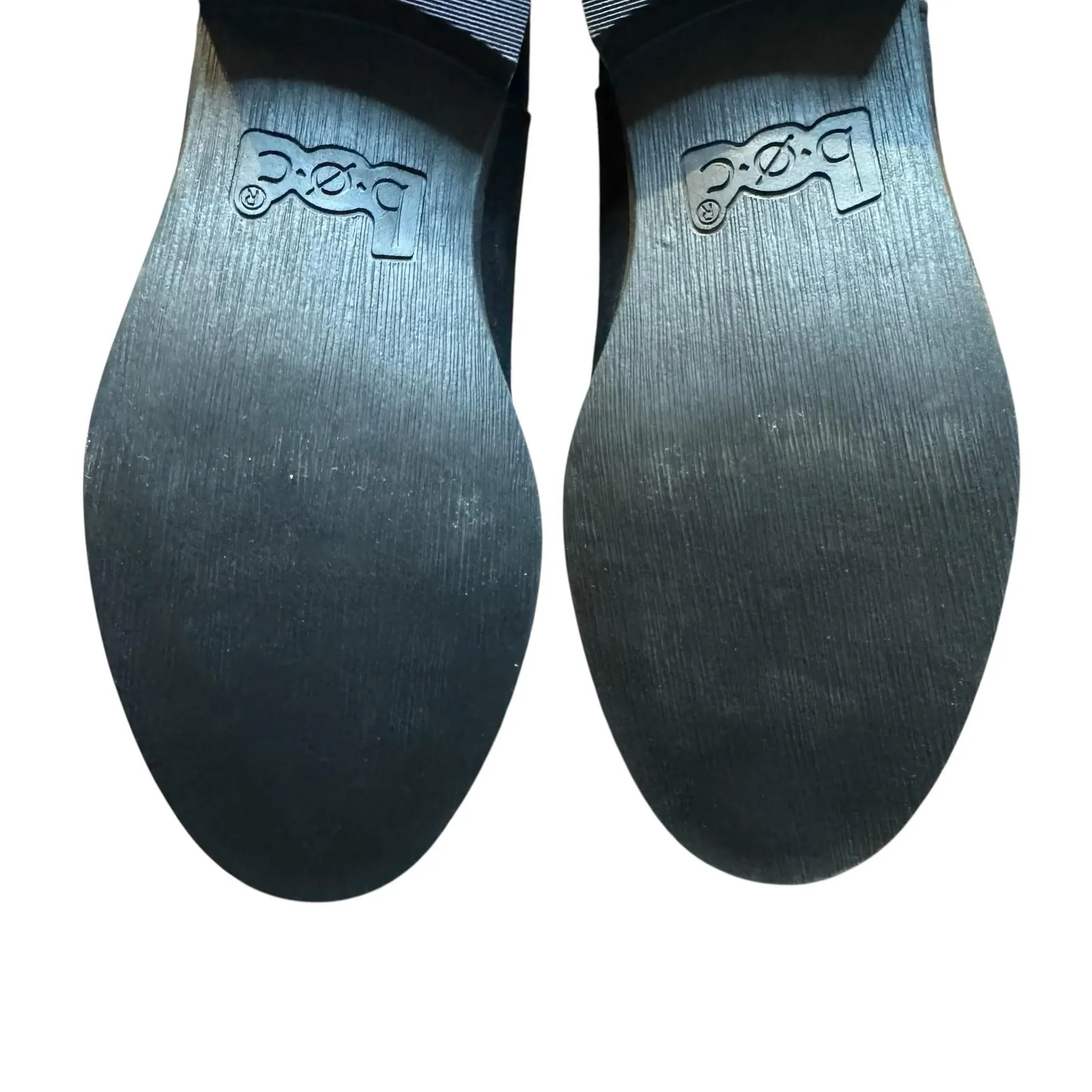 b.o.c‎ Chelsea Boots Womens Size 8 Black Leather Upper Memory Foam Ankle Pull On - Image 11