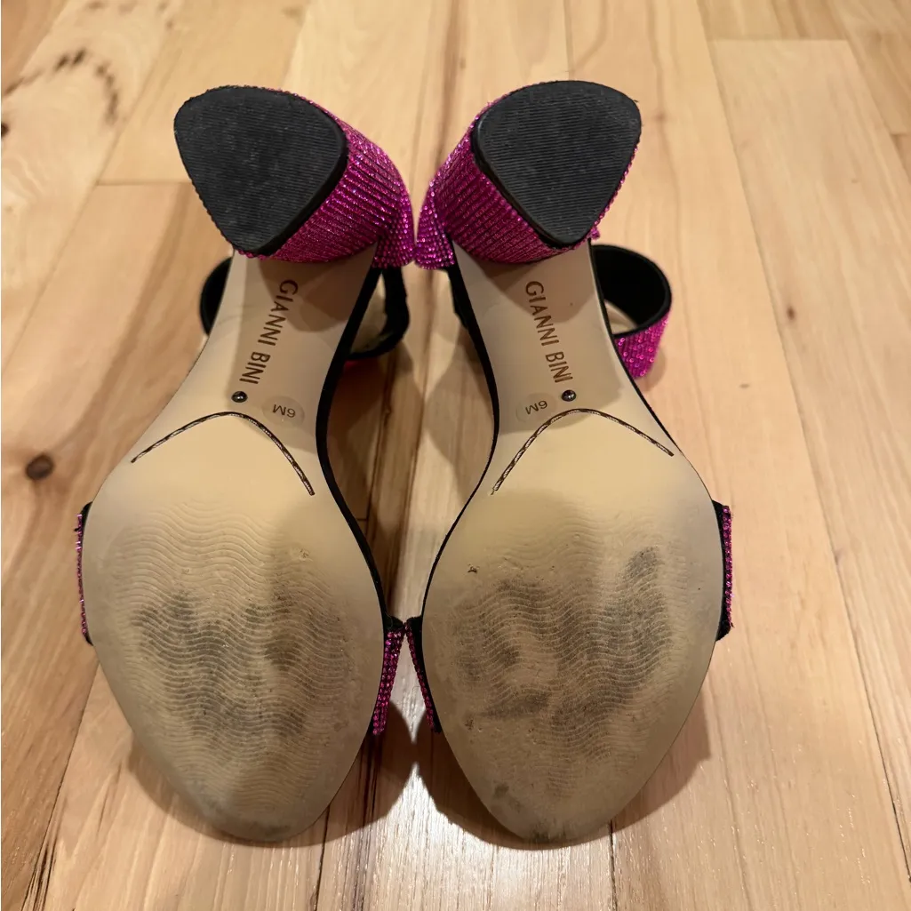 Gianni Bini Dericka Rhinestone Ankle Strap Heels. Size 6! - Image 4