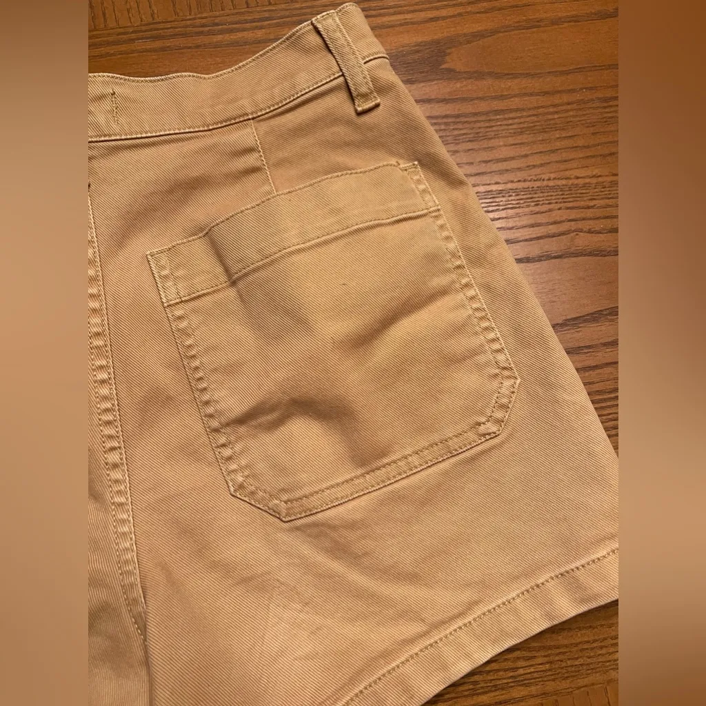 Madewell The Perfect Vintage Fatigue High-Rise Short in‎ Dried Straw Tan Size 23 - Image 12