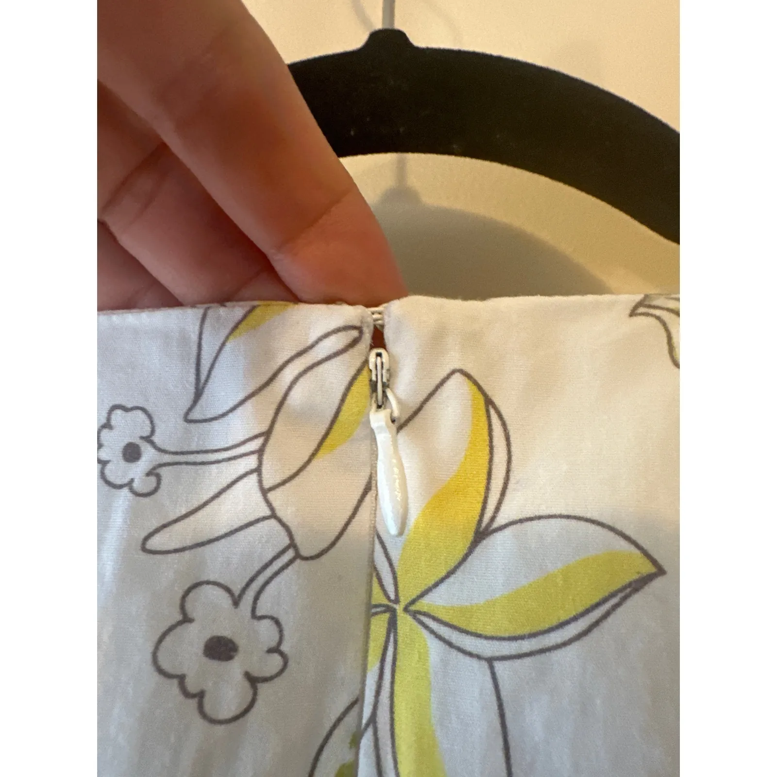 Coco Shop Yellow Tropical Floral Cotton Maxi Dress Small - Image 5