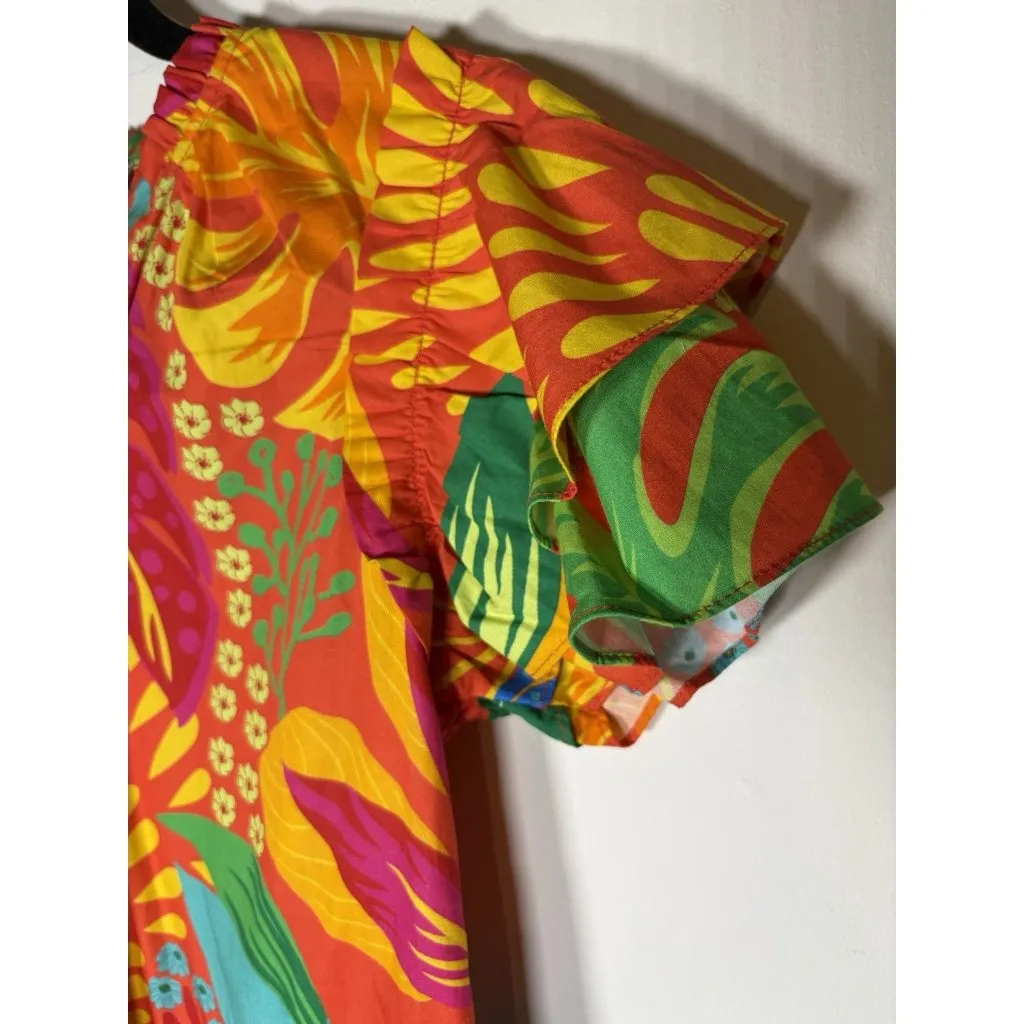 MAUDE VIVANTE Colorful Flutter Sleeve V - Image 4