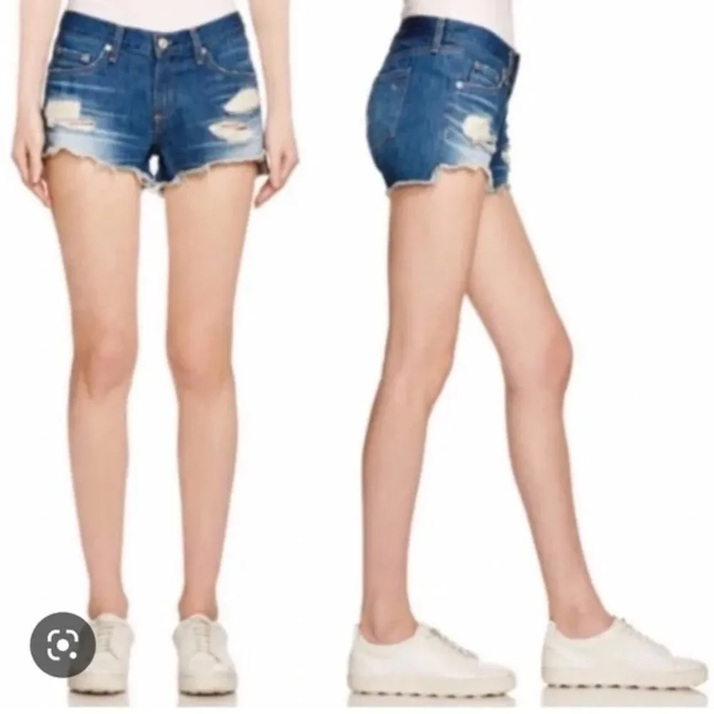 rag & bone Cut-Off Denim Shorts - Image 10