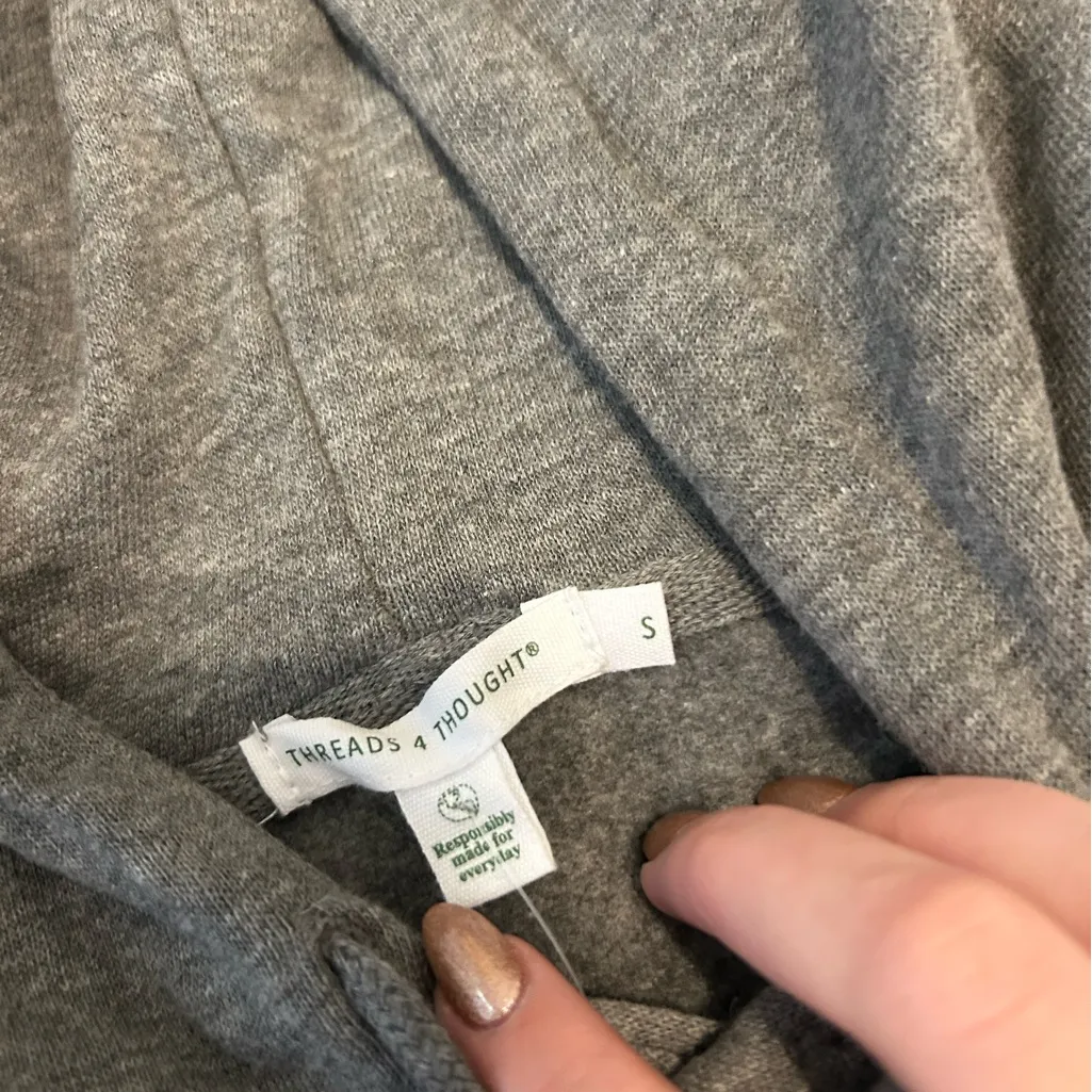 Threads 4 Thought Charcoal Hoodie - Image 2