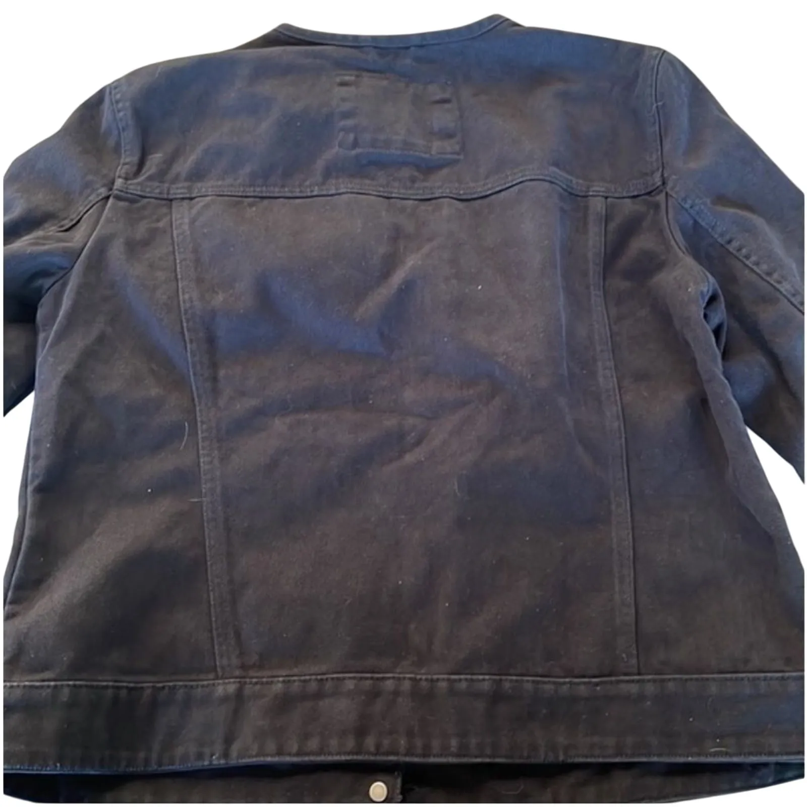 LEVI’S Cotton Collarless Denim Jacket, Size Small, New with Tag MSRP $150 - Image 6