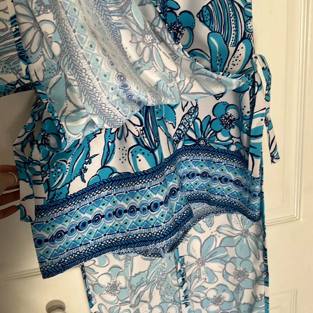 Lilly Pulitzer Donna Maxi Romper Succulent Blue‎ - Image 7