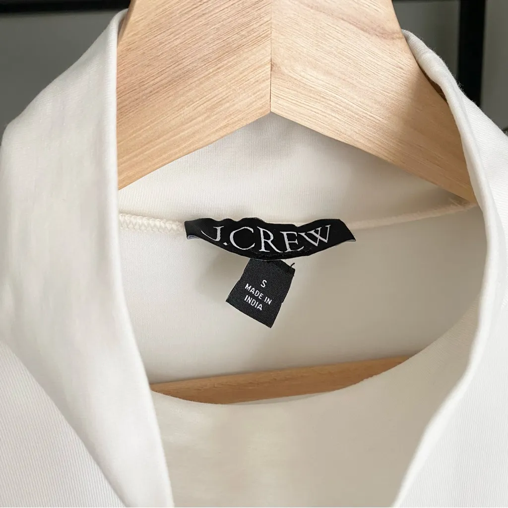 J. Crew Mock Neck Elbow Sleeve Tee - Image 3