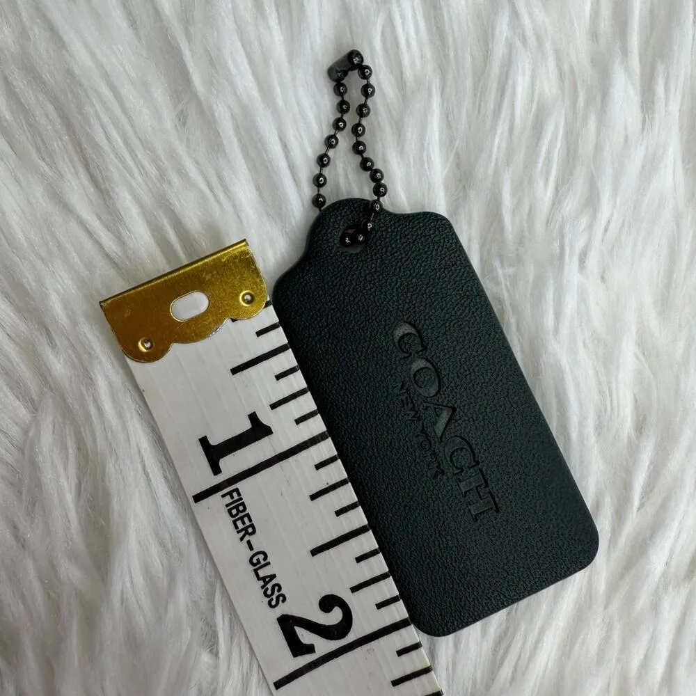 COACH Replacement Green Hang Tag Key Fob Bag Charm - Image 3