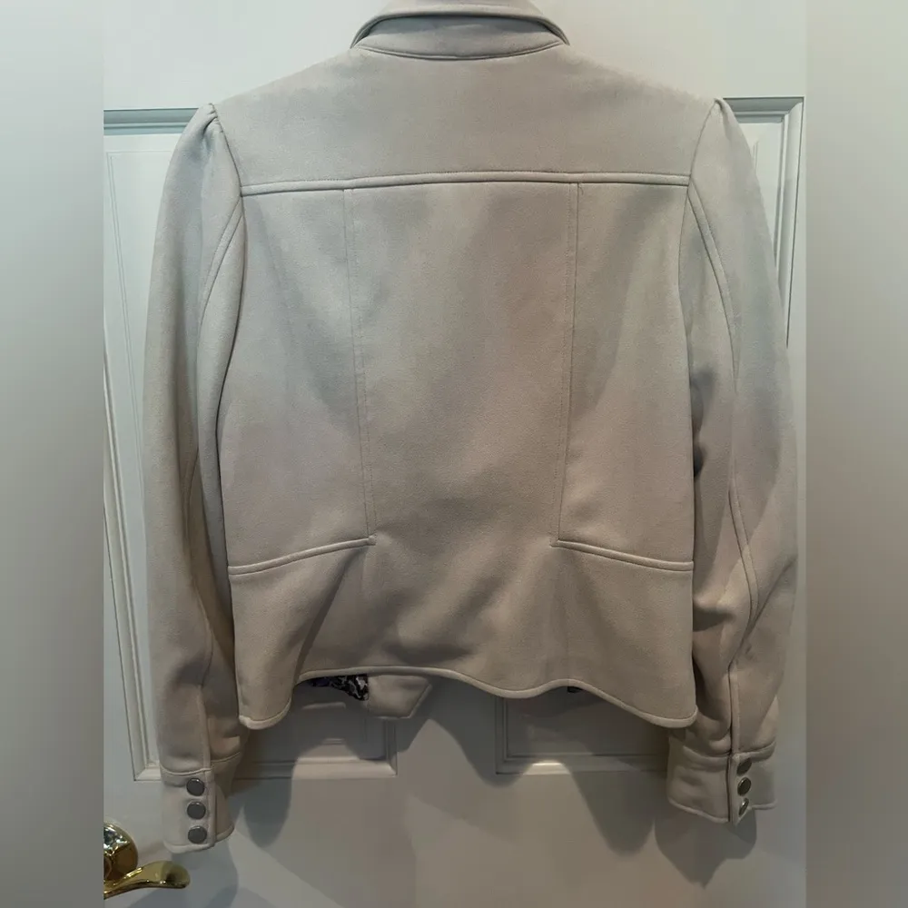 Fate suede jacket in cream - Image 5