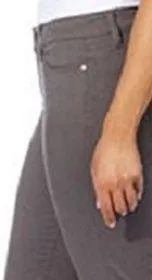 Calvin Klein Jeans Mid Rise Skinny Sateen Soft Pants Dark Grey Size 12 NEW - Image 2