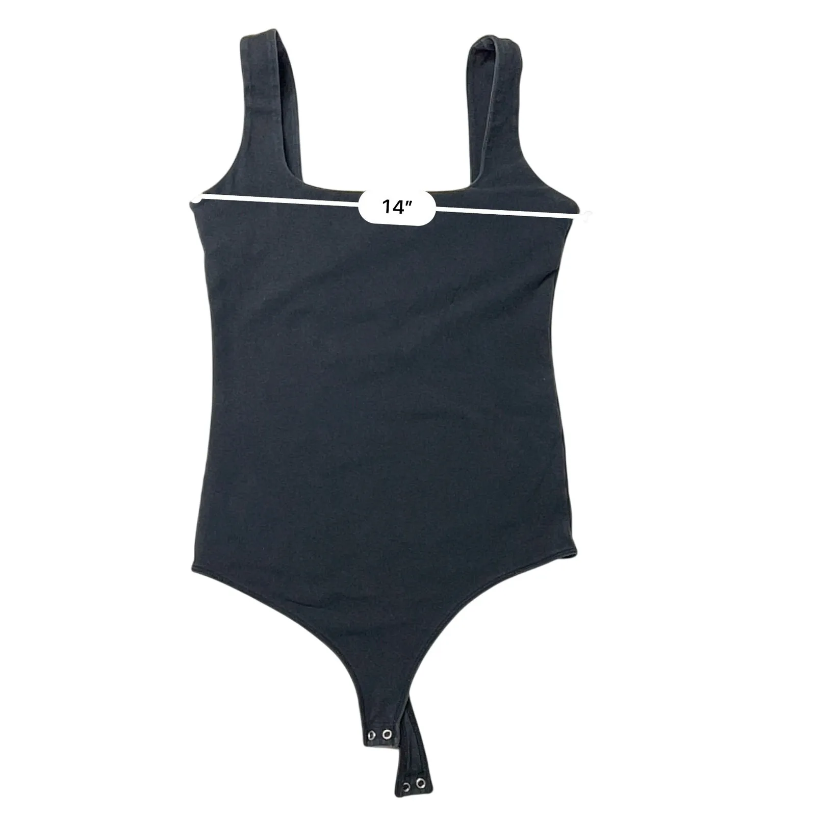 Abercrombie & Fitch Soft A&F Black Sleeveless‎ Bodysuit MEDIUM Seamless Punk Y2k - Image 5