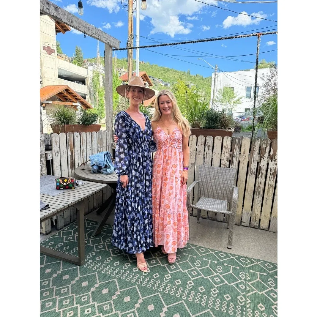 ML MONIQUE LHUILLIER Melanie Black Floral Print Chiffon A - Image 3