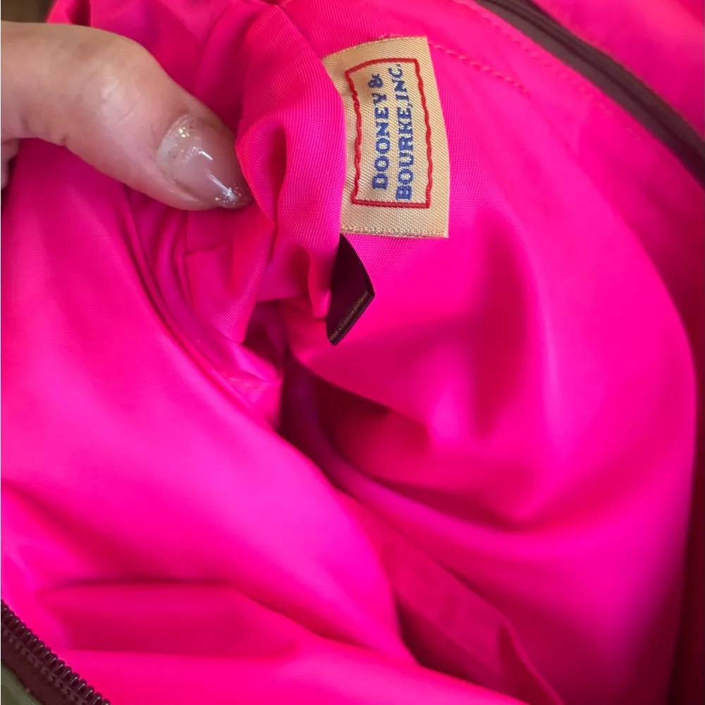 RARE🔥Authentic DOONEY & BOURKE Leather/cotton Duck print Satchel/Shoulder bag - Image 10