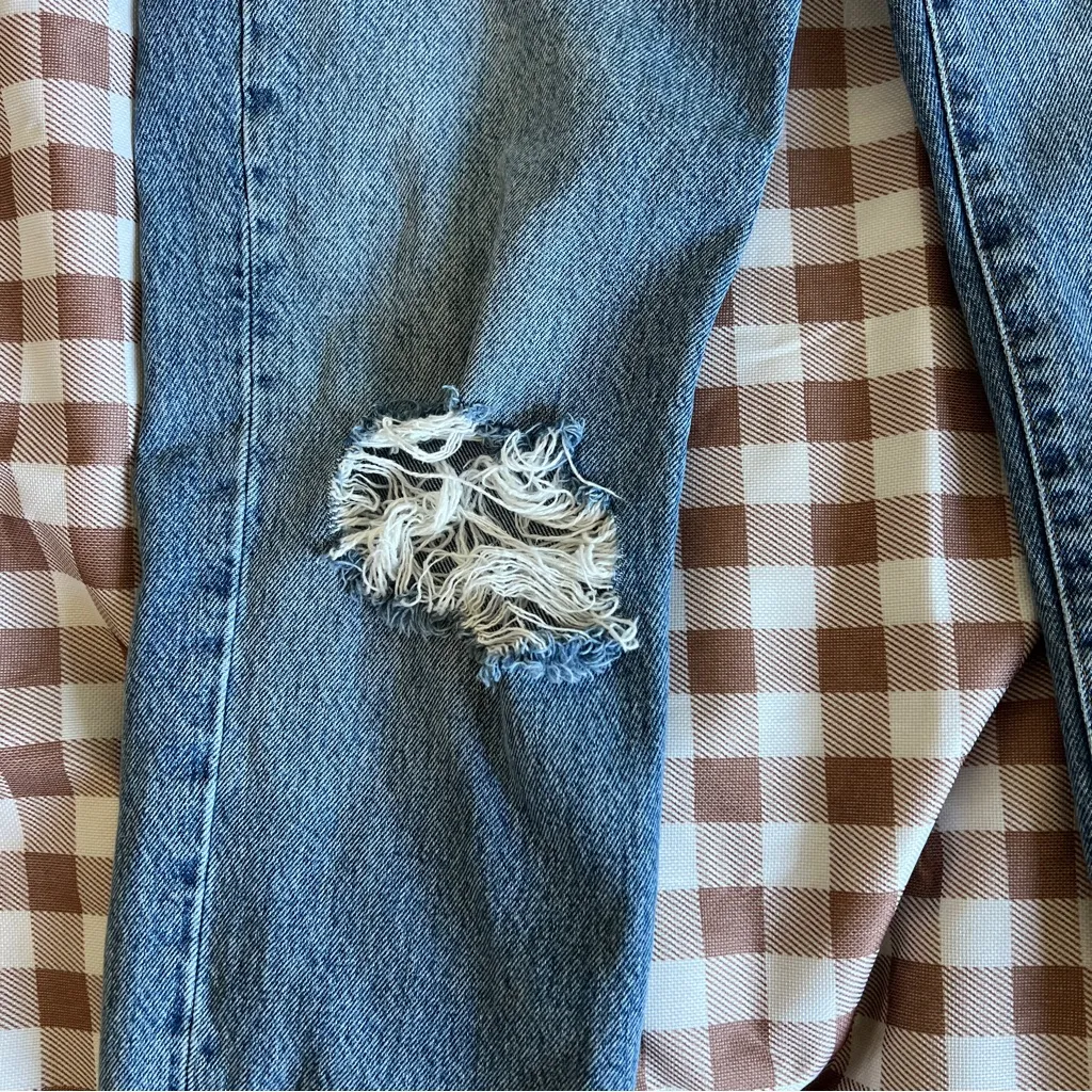 Anine Bing Blue Straight Leg Jeans - Image 9