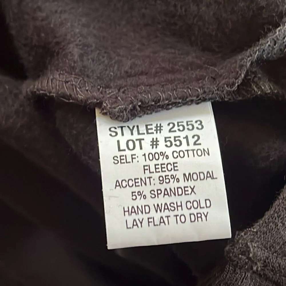 Terez Checkerboard Cuff Raglan-Sleeve Hoodie Sweatshirt NWT M - Image 6