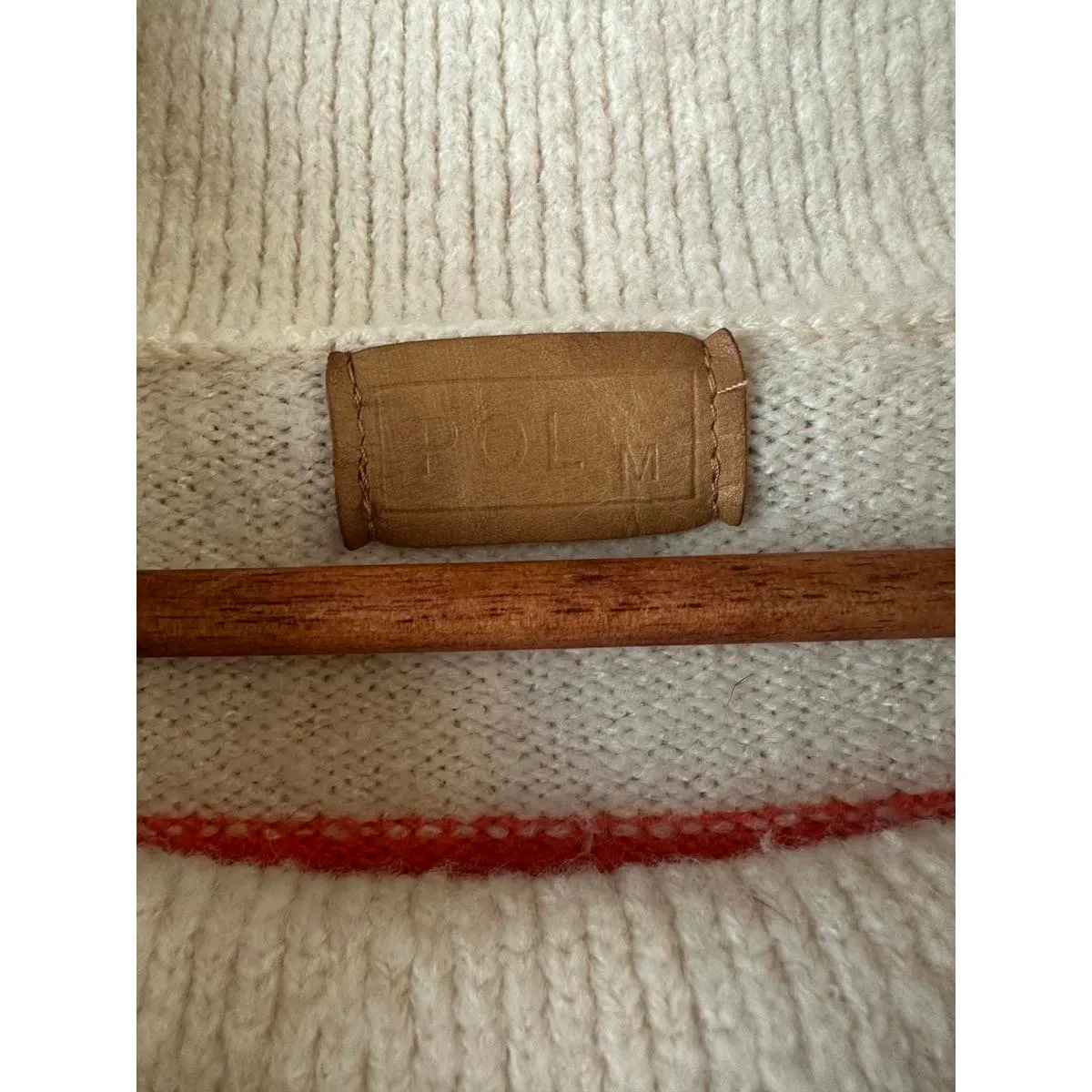 POL Striped Cowl Neck Pullover Knit Sweater Women’s size Medium Oversized - Image 7