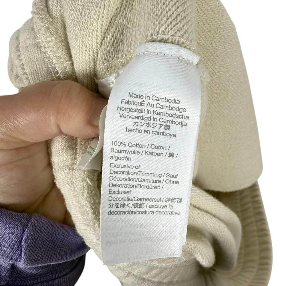 J. Crew Women’s University Terry Long Cutoff Sweat Shorts in Tan Size M - Image 6