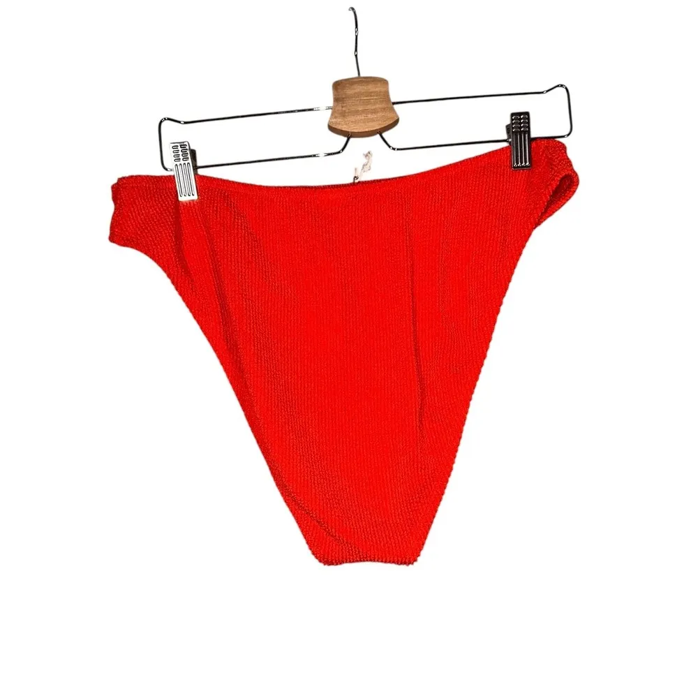 Good American Always Fits Bikini Bottom Womens 5/6 Red Stretch Beach Swim Sz 3X - Image 2