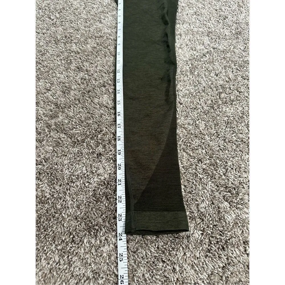 NVGTN Butt Scrunch Cinched Seamless Contour Leggings Olive Dark Green XS Gym - Image 8