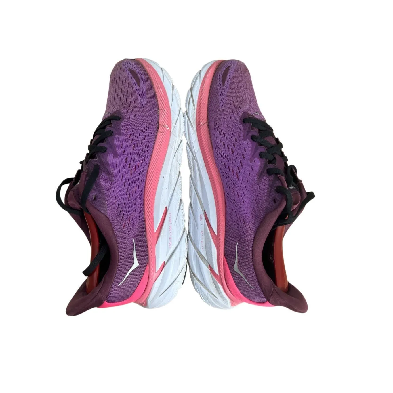 HOKA Purple Grape Berry Clifton 8 Women Running Shoes Size 9D Athletic Sneakers - Image 4