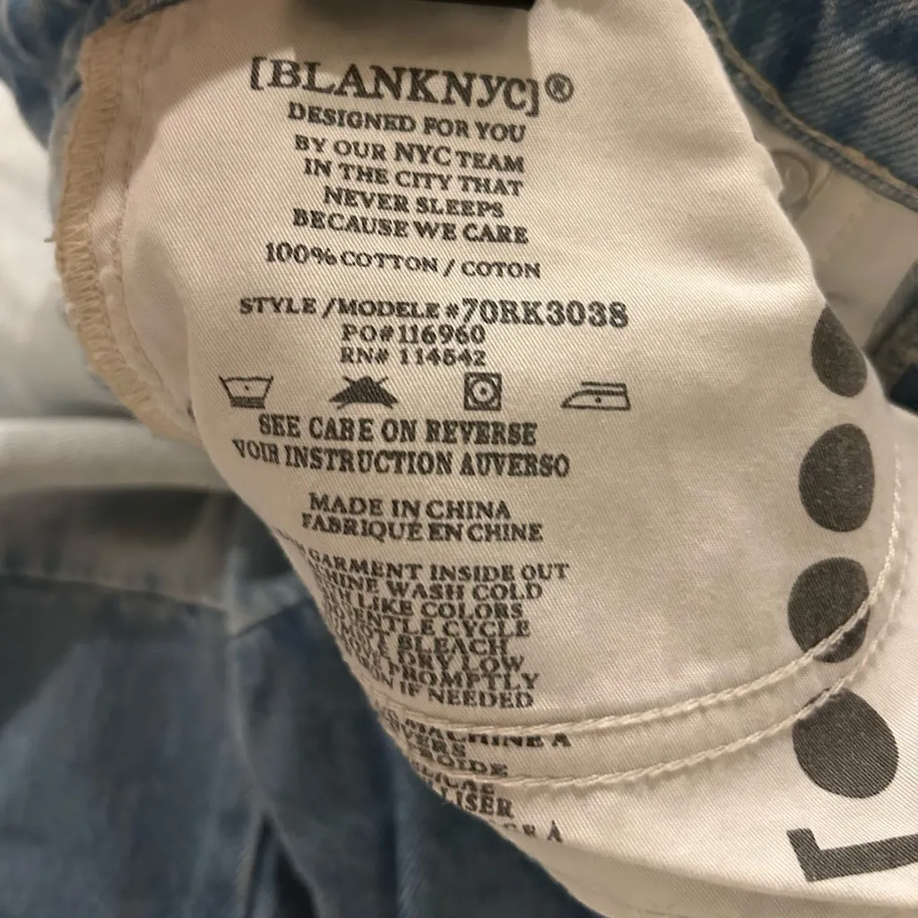 Blank NYC Women’s Baxter Color-Block Straight Leg Jeans Size 28 Style 70RK3038 - Image 8