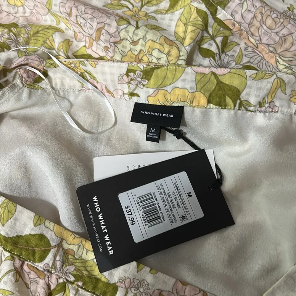 Who What Wear Floral Dress in Pink and Green - Image 5