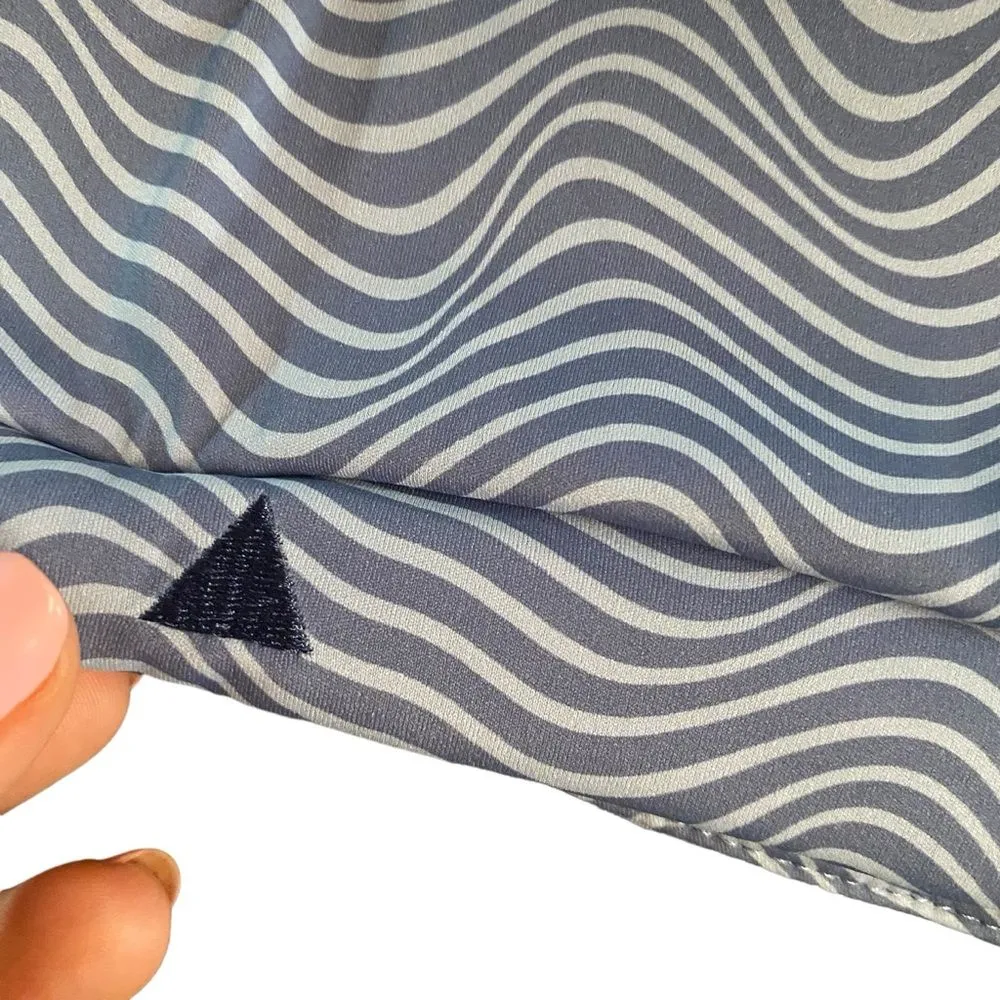 Vitality Balance Athletica Women's M Flare Bra Oasis‎ Blue Swirl Marble Gym New - Image 5