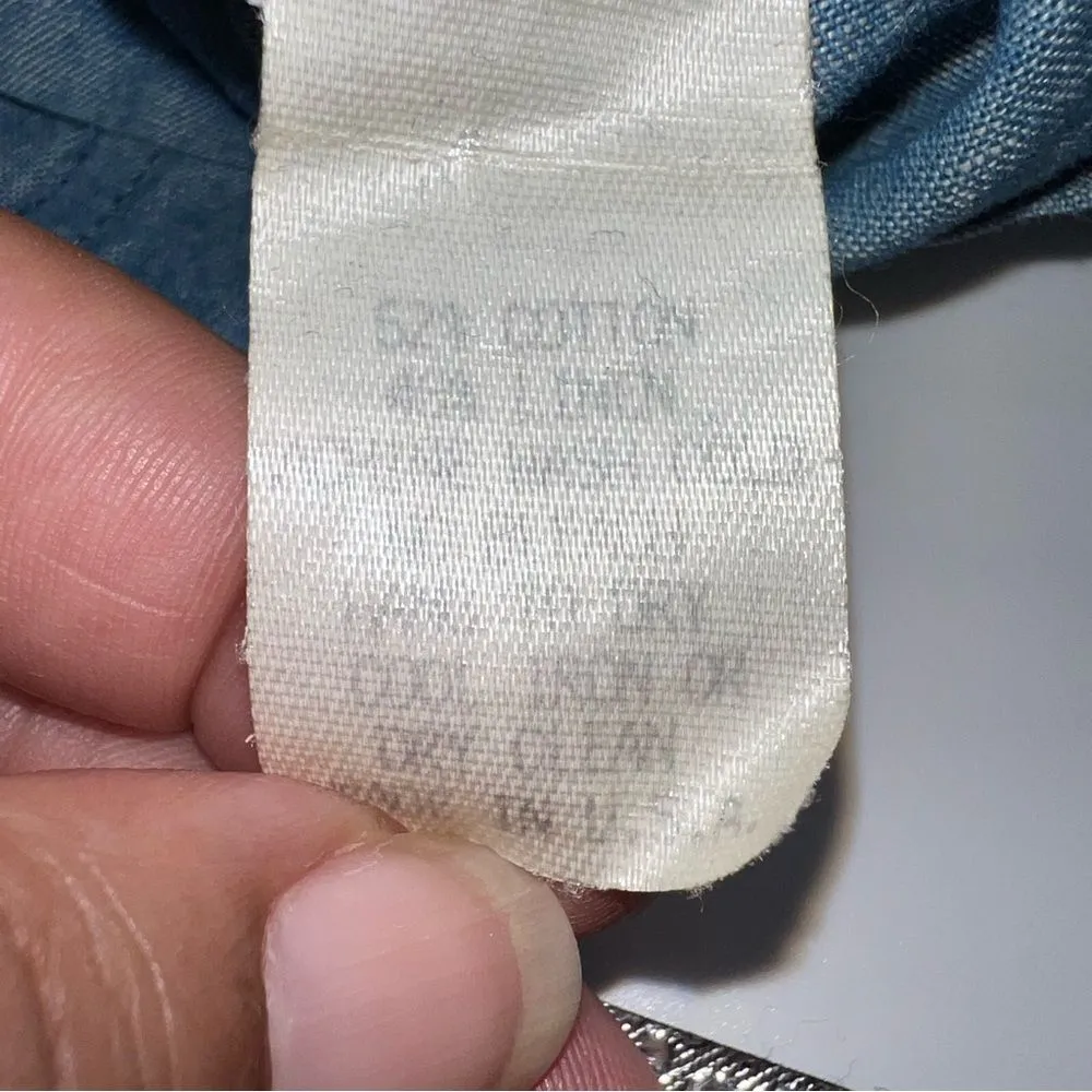 Nanette Lepore Woman's Blue Linen/Cotton Chambray Mini Skirt Size 6 - Image 6