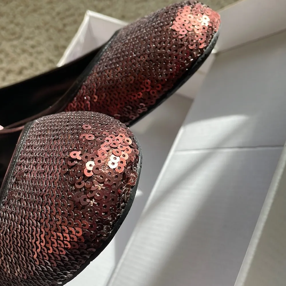 Banana Republic beautiful brown sequin ballet flats.9.5 - Image 10