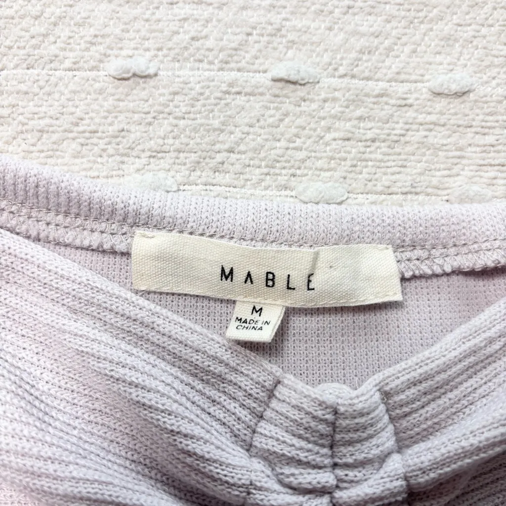 MABLE‎ Flirty Type Dusty Pink Ribbed Off - Image 9